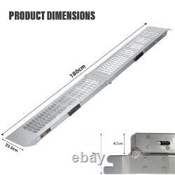 1 x VEHICLE LOADING RAMP HEAVY DUTY 200KG CAPACITY FOLDING MOTORBIKE BIKE ACCESS