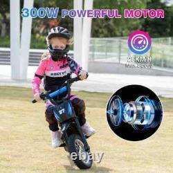 12''Electric Kid Motorcycle 300W Off Road E-motorcycle 15KM Range 36V4Ah Battery