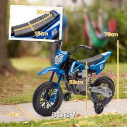 12V Kids Electric Ride on Motorcycle with Twist Grip Throttle, Suspension