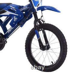 16 18 Inch Kids Bike Moto Style Boys Girls Bicycle Motorcycle Cycling Stabiliser