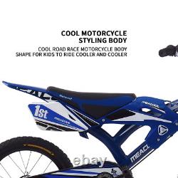 16 18 Inch Kids Bike Moto Style Boys Girls Bicycle Motorcycle Cycling Stabiliser