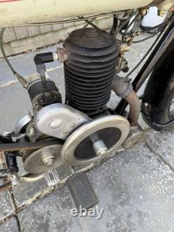 1923 Baby Triumph 250 Cc Vintage Belt Drive Machine Classic Motorcycle Bike