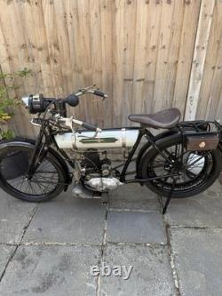 1923 Baby Triumph 250 Cc Vintage Belt Drive Machine Classic Motorcycle Bike