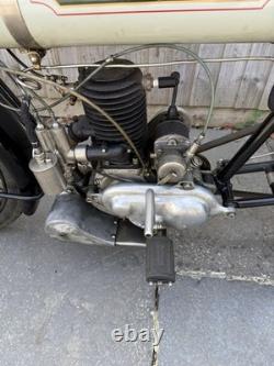 1923 Baby Triumph 250 Cc Vintage Belt Drive Machine Classic Motorcycle Bike