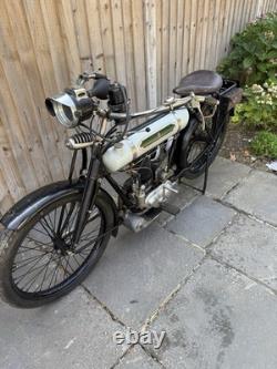 1923 Baby Triumph 250 Cc Vintage Belt Drive Machine Classic Motorcycle Bike