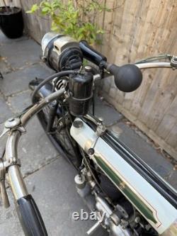 1923 Baby Triumph 250 Cc Vintage Belt Drive Machine Classic Motorcycle Bike