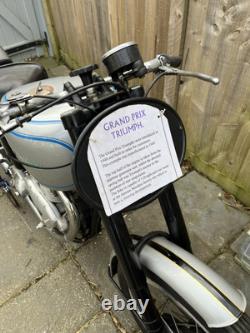 1949 Triumph Grand Prix 500cc TT Rep Racing Machine Classic Motorcycle Bike