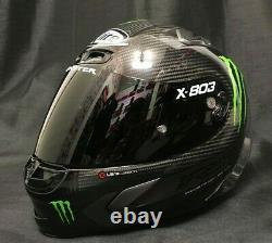 2021 X-Lite X803 RS HOT LAP Carbon Dark Visor Motorbike Helmet Monster