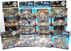 20pc USED Muscle Machines 1/18 Choppers Jesse James Motorcycle Collection Opn Bx