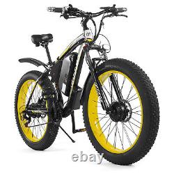 26 Electric Motorcycle Bike Mountain Bicycle Fat Tire Dual 500W Motors a T4P9