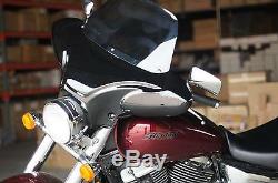 34 Universal motorcycle Cruiser fairing batwing w /windshield +Premium Hardware