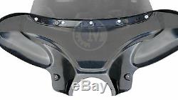 34 Universal motorcycle Cruiser front fairing batwing bat wing with windshield
