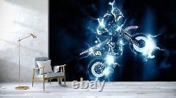 3D Fantasy Motorcycle B59 Transport Wallpaper Mural Self-adhesive Removable Wen