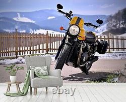 3D Motorcycle N462 Transport Wallpaper Mural Self-adhesive Removable Amy