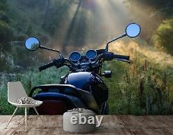 3D Motorcycle N541 Transport Wallpaper Mural Self-adhesive Removable Amy