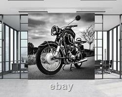 3D Motorcycle N822 Transport Wallpaper Mural Self-adhesive Removable Amy