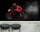 3d Red Motorcycle I220 Transport Wallpaper Mural Sefl-adhesive Removable Angelia