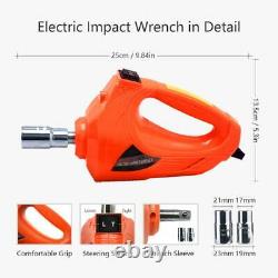 5 Ton Electric Hydraulic Floor Jack Lift Electric Impact Wrench Repair Tool Set
