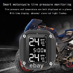 5pcs M5 Motorcycle Wireless Tire Pressure Monitoring Alarm with External Sensors