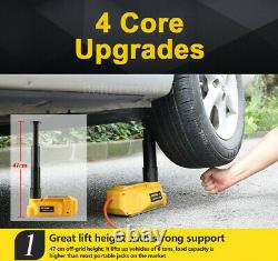 6T Auto Jack Portable Hydraulic Electric Floor lift Jacks Car Emergency Tool 12V