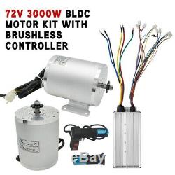 72V 3000W BLDC Brushless Motor Kit + Controller For Electric Scooter E-Bike UK