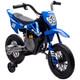 Aiyaplay 12v Kids Electric Motorcycle With Twist Grip Throttle, Music, Blue