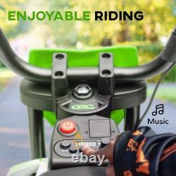 AIYAPLAY 12V Kids Electric Motorcycle with Twist Grip Throttle, Music, Blue