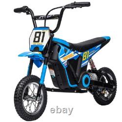AIYAPLAY 24V Battery Powered Ride On Motorcycle with Rear Suspension, Blue