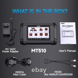 ANCEL MT510 OBD2 Motorcycle Full System Diagnostic Tool Fit For Harley Motorbik