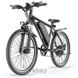 AOVOPRO Electric Bike BK520 for Adults with 250W Brushless Motor, 40Miles 15MPH