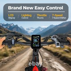 AOVOPRO Electric Bike BK520 for Adults with 250W Brushless Motor, 40Miles 15MPH