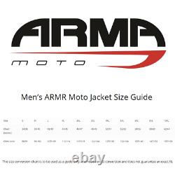 ARMR Moto Kumaji 2 Waterproof Adventure Touring Motorcycle Bike Jacket Black