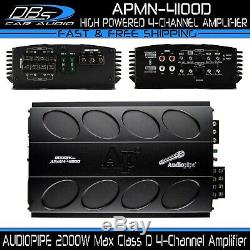 AUDIOPIPE APMN-4100D Mini 4 Channel Car Motorcycle Amplifier 2000W 4CH Micro Amp