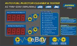 AUTOOL CT150 Ultrasonic Fuel Injector Cleaner Tester For Car Motor 4-Cylinder US