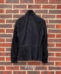 AWESOME All Saints Mens LIATH Suede Leather Blazer Jacket EXTRA SMALL XS