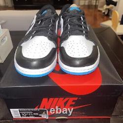 Air Jordan 1 Retro Low OG UNC Dark Powder Blue Men's Size 10.5 Brand New