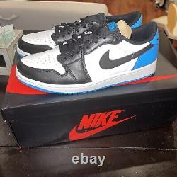 Air Jordan 1 Retro Low OG UNC Dark Powder Blue Men's Size 10.5 Brand New