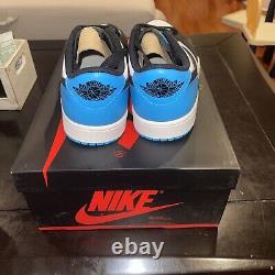 Air Jordan 1 Retro Low OG UNC Dark Powder Blue Men's Size 10.5 Brand New