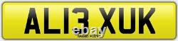 Alex Alexa Alexander number plate CHERISHED CAR REGISTRATION AL13 XUK LEXY LEX