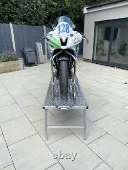 AliKat Lightweight Aluminium Folding Motorcycle Work Bench, Race Bike Bench