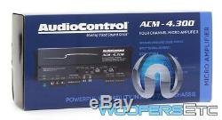 Audiocontrol Acm-4.300 4 Channel Motorcycle Amplifier Speakers Tweeters Amp New