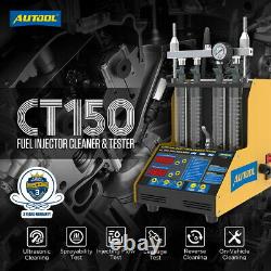 Autool CT150 Car Ultrasonic Fuel Injector Tester Cleaner 4 Cylinder 220V EU Plug