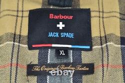 BARBOUR Jack Spade Blue Wax Jacket size XL Mens Hopper Full Zip Country Wear
