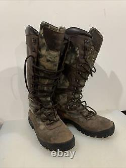 BROWNING TALL 17 HUNTER, Camo BROWN LEATHER BOOTS Men's Size 9 1/2