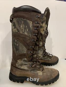 BROWNING TALL 17 HUNTER, Camo BROWN LEATHER BOOTS Men's Size 9 1/2