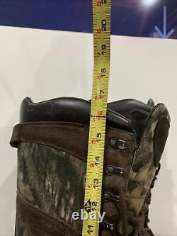 BROWNING TALL 17 HUNTER, Camo BROWN LEATHER BOOTS Men's Size 9 1/2