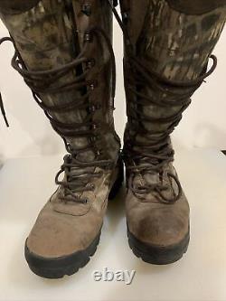 BROWNING TALL 17 HUNTER, Camo BROWN LEATHER BOOTS Men's Size 9 1/2