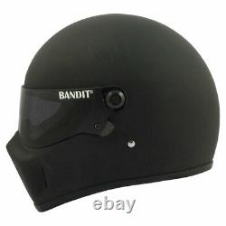 Bandit Super Street II Matt Black Motorbike Motorcycle Helmet