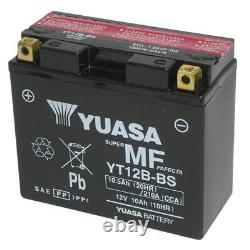 Battery Yuasa YT12B-BS Sealed Enabled 12V 10AH Ducati HYPERMOTARD 1100 2008