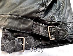 Beautiful Men's HUGO BOSS Black Leather Jacket Coat. Lovely Condition & Quality